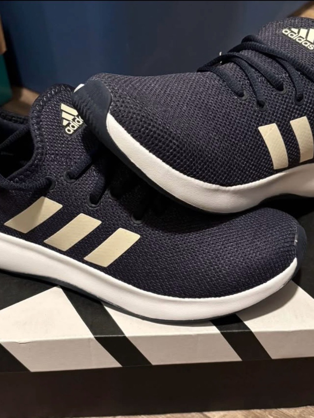 Adidas Cloudfoam Pure Women’s Navy Blue Athletic Sneakers